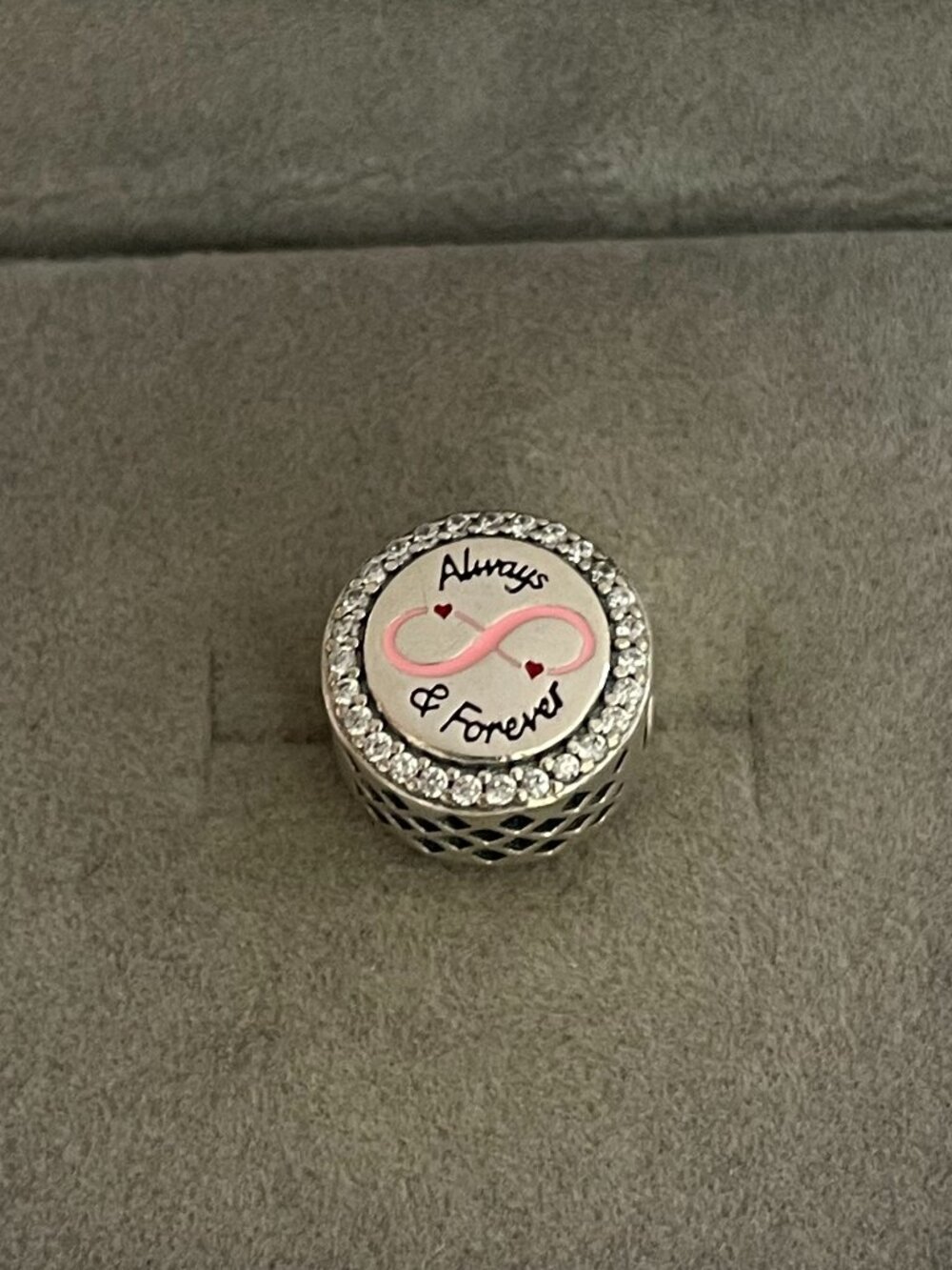 Pandora Always & Forever Charm Sterling Silver Bead